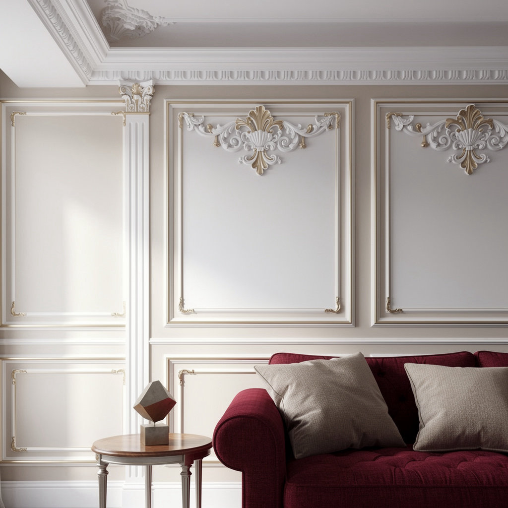 ديكورات ودهان وجبس الرياض - تصاميم كلاسيكية فاخرة للفلل والشقق
